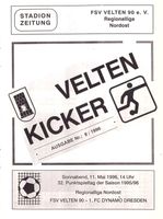 FSV Velten- Dynamo Dresden 1995/96 Sachsen - Altmittweida Vorschau