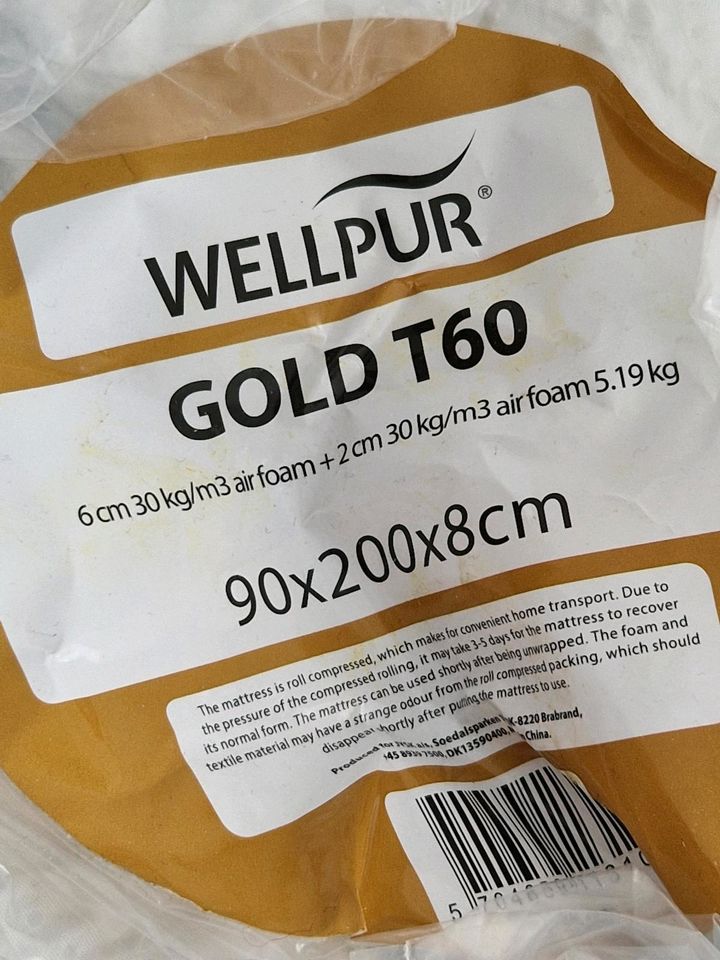 100 % Topper 100x200cm GOLD T60 WELLPUR  Neu NP 269€ in Rüsselsheim