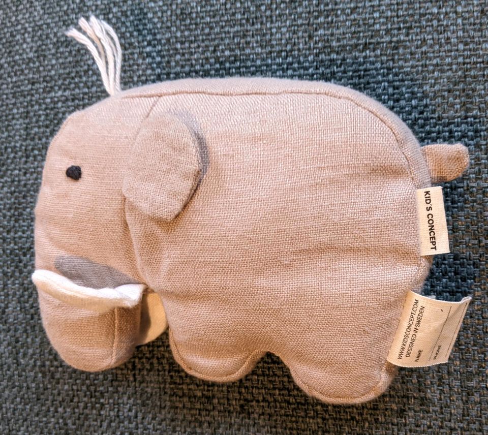 Kids Concept Leinen Kuscheltier Mammut beige neuwertig in Reinthal