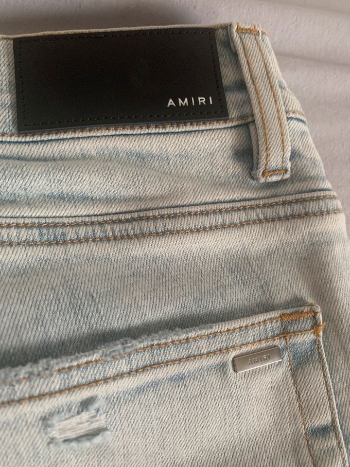 Amiri slit knee denim jeans Slim Denims pants ripped damaged neu in Stapelfeld