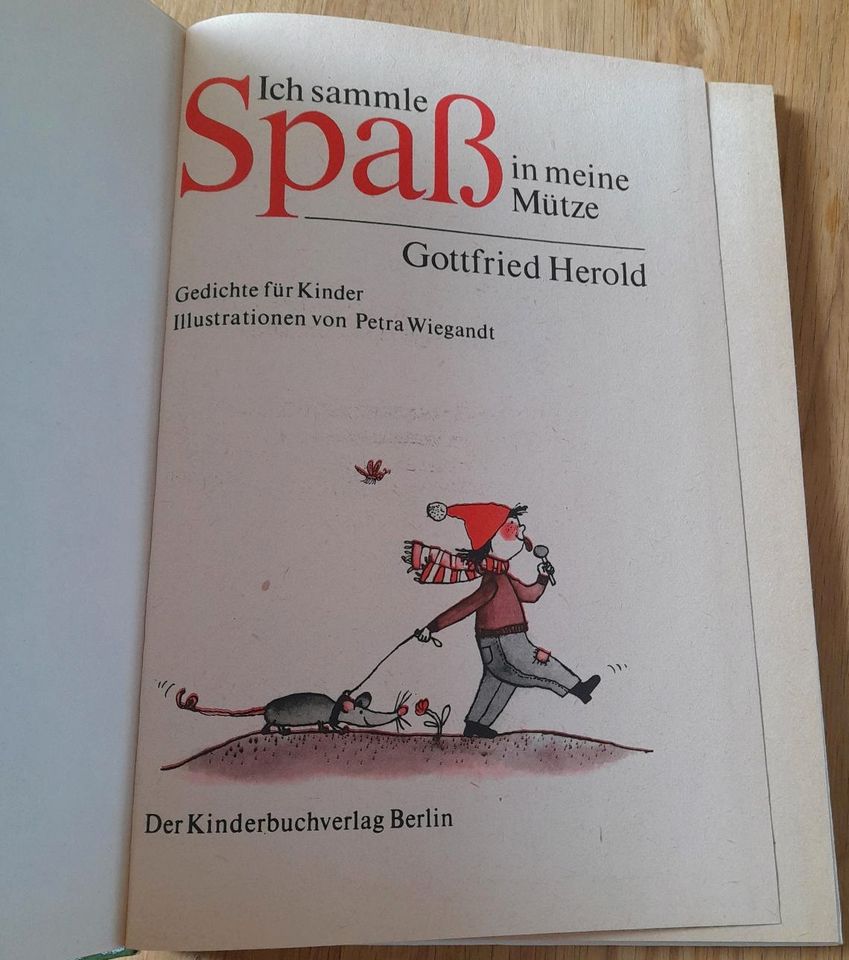 Buch Ich sammle Spaß in meiner Mütze Gedichte für Kinder G.Herold in Schwerin