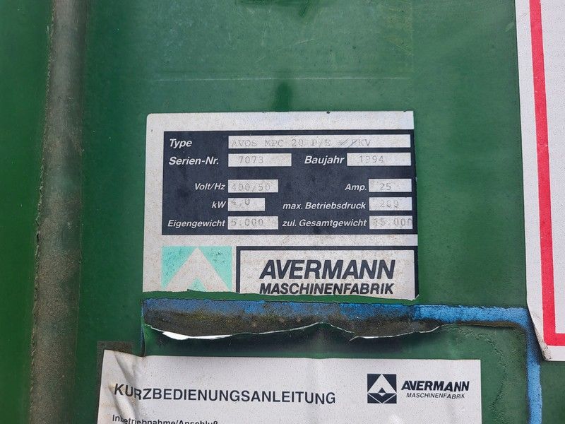 Presscontainer No 10 Avermann AVOS MPC 20 P/E HKV in Bad Tennstedt