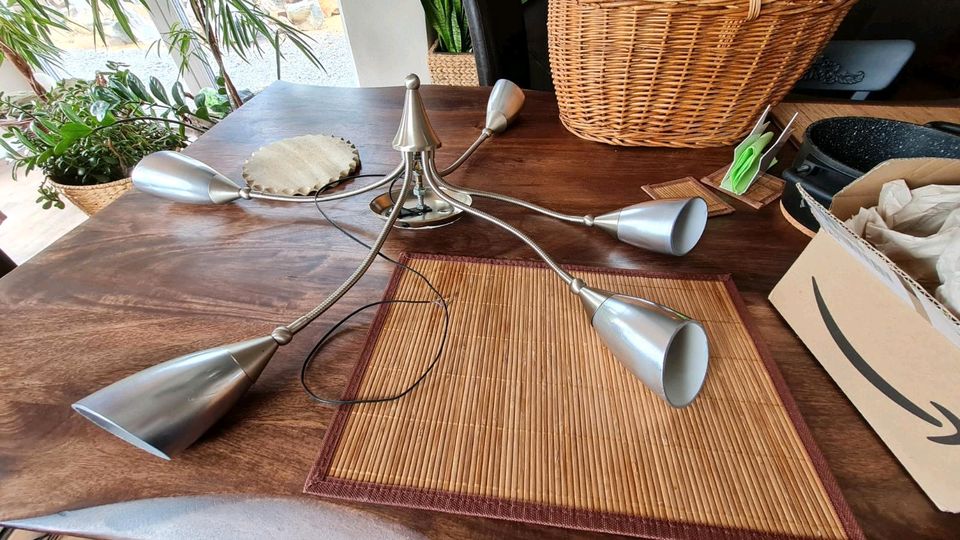 Deckenlampe mit 5 flexibel einstellbaren Leuchten 5-armig fester in Mayen