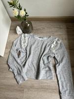 ZARA Gr. M Pullover grau Hoodie Sweatshirt Glitzer Pailletten Bayern - Eckersdorf Vorschau
