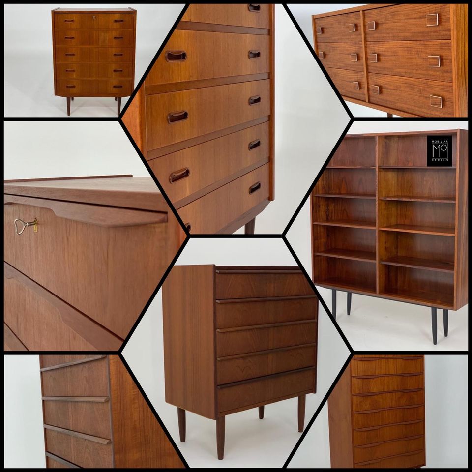 ♥️ MID CENTURY ♥️ SIDEBOARD KOMMODE HELLERAU TEAK SCHRANK in Berlin