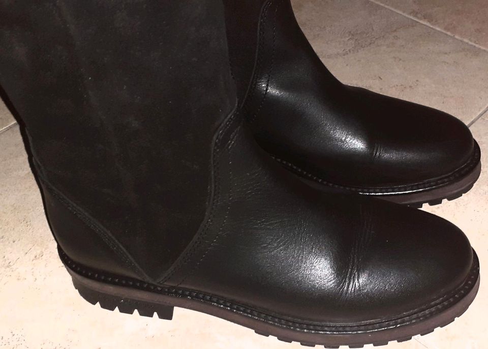 Marc'O Polo,Derbe Stiefel, 40, Leder, Schwarz,NP199,90,-wNeu in Berlin