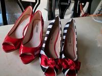 tamaris  buffalo plateau  high heels gestreift  rot Lack gr 39 Rheinland-Pfalz - Contwig Vorschau