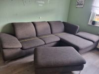 Funktionsecksofa mit Hocker in Grau-antrazit Stoff Niedersachsen - Luhden Vorschau