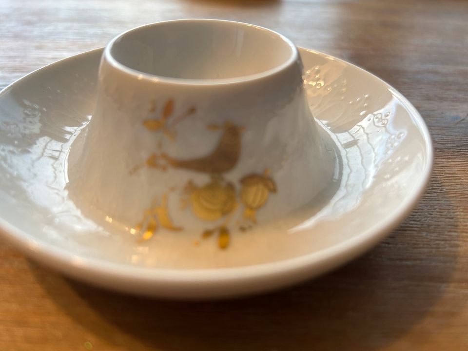 Rosenthal Set Vase und Eierbecher - goldene Deko in Tangstedt 