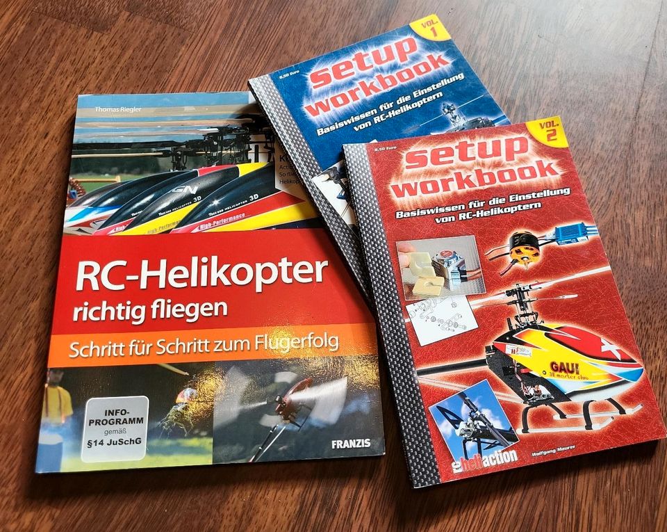 3xBücher RC Heli einstellen und fliegen lernen. in Ohrdruf