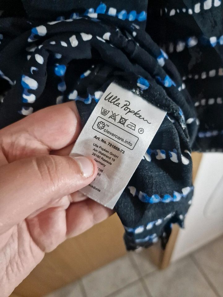 Ulla Popken Selection Bluse blau Gr 58 60 100% Viskose in Ibbenbüren