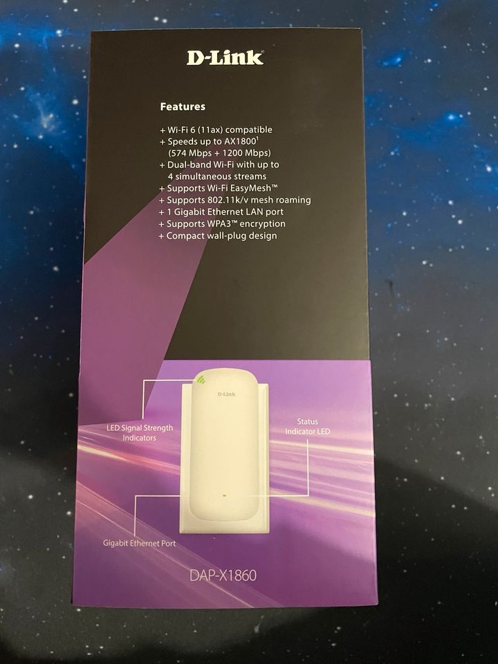 Neu verpackt, D Link AX1800 Mesh Wi-Fi 6 Range Extender in Dorfen