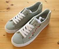 Schuhe Sneaker Gr 39 graugrün Blumen Stickerei Graceland Niedersachsen - Wittmund Vorschau