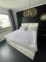 Boxspringbett - weiß Leder Nachbildung 1,80m x 2,0m Nordrhein-Westfalen - Leverkusen Vorschau