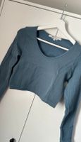 Only Langarmshirt Cropped Rippenmuster blau M L Hessen - Witzenhausen Vorschau