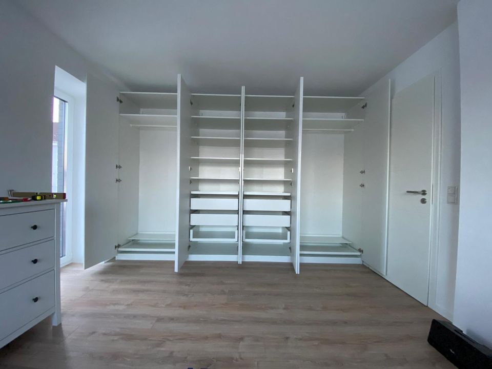 Ikea Paxschrank 3,50m breit x 2,36m hoch x 0,58m tief in Grauel