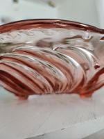 Vintage Glasschale rosa Glas Art Deco Fuß Schale Bayern - Hof (Saale) Vorschau