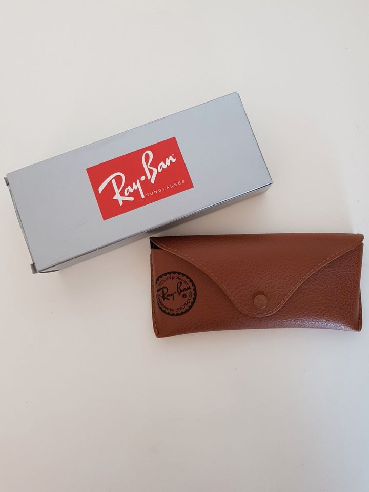 Ray Ban Kunstleder Brillen Etui Sonnenbrille Case Braun NEU OVP in Marlow