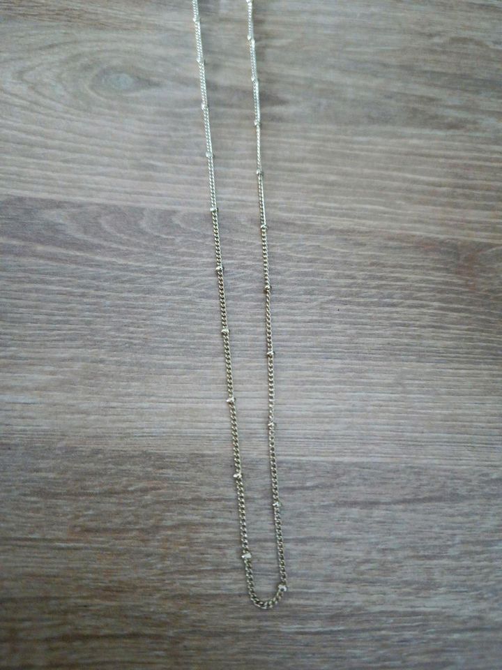 NEU ❤️DAMEN HALSKETTE ❤️ Edelstahl vergoldet Kette Chain necklace in Erfurt