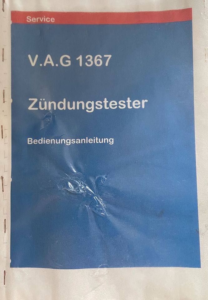 V.A.G 1367 Zündungstester Bedienungsanleitung VAG in Braunschweig