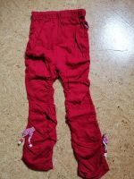 Gr. 152 kurze Leggings mit Raffung von PomPom rot Niedersachsen - Oyten Vorschau