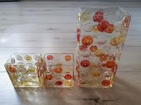 Kerzenglas Teelichtglas rot orange Deko Dekoration Nordrhein-Westfalen - Schmallenberg Vorschau