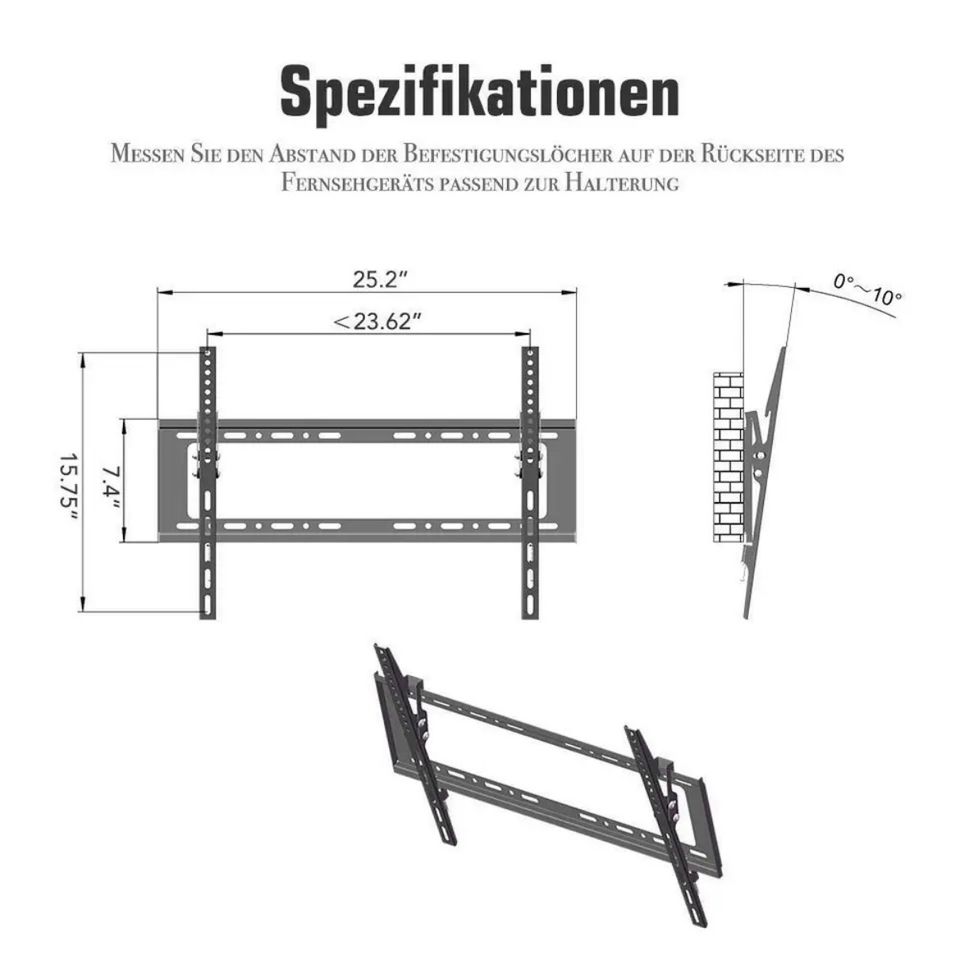 TV Wandhalterung Wandhalter Neigbar 32-86 Zoll NEU OVP in Paderborn