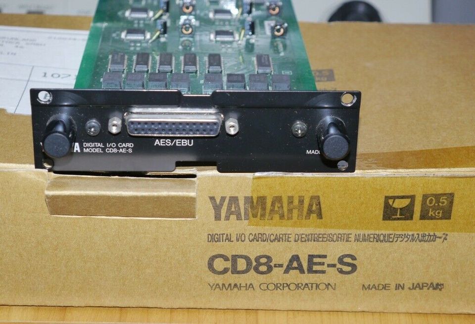 Yamaha Digital I/O Card AES/EBU CD8-AE-S für 02r oder 03d in Reichenberg (bei Buckow)