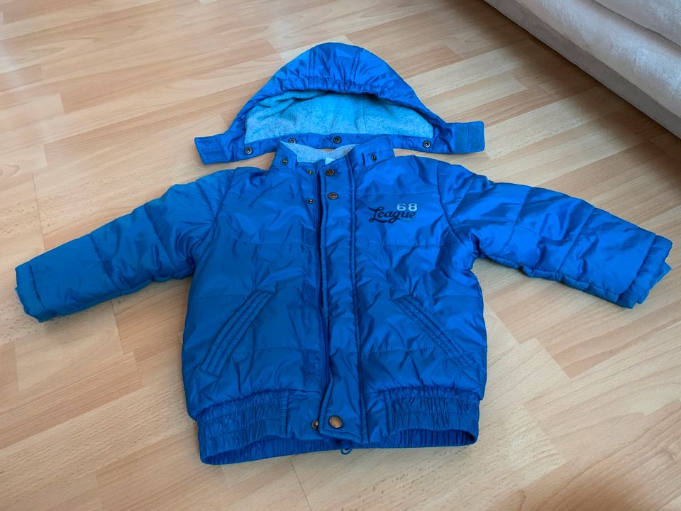 Winterjacke Steppjacke Skijacke Anorak blau Jungen Gr. 86/92 in Schwieberdingen