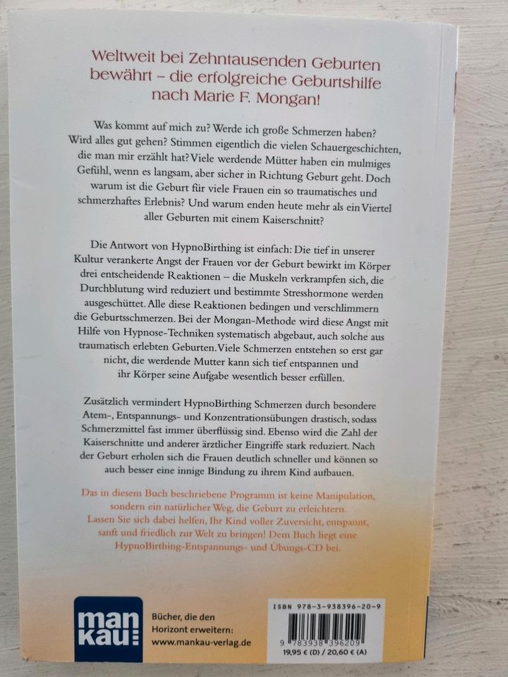 Hypnobirthing Buch, Marie F. Mongan, inkl CD in Jade