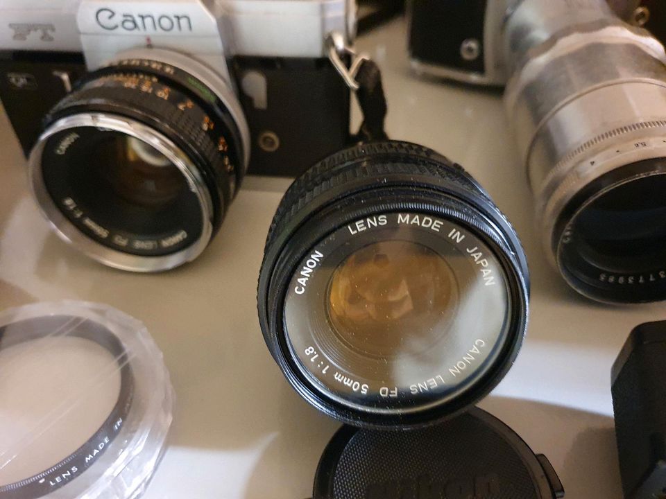 Canon Exata Konvolut F Tb - FT mit Objektive aus Sammlung in Biedenkopf