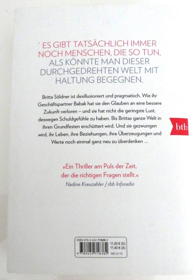Juli Zeh - Leere Herzen - Polit-Thriller - SPIEGEL Bestseller in Lübeck