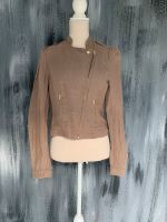 Bikerjacke Leinen braun Nordrhein-Westfalen - Ennigerloh Vorschau