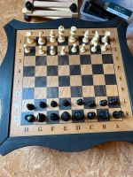 Schachbrett Schach Figuren Spiele Chess König Königin Holz black Nordrhein-Westfalen - Brüggen Vorschau