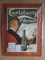 Prägeschild Blech-Schild Carlsberg Pilsner Bier-Werbeschild Niedersachsen - Salzgitter Vorschau