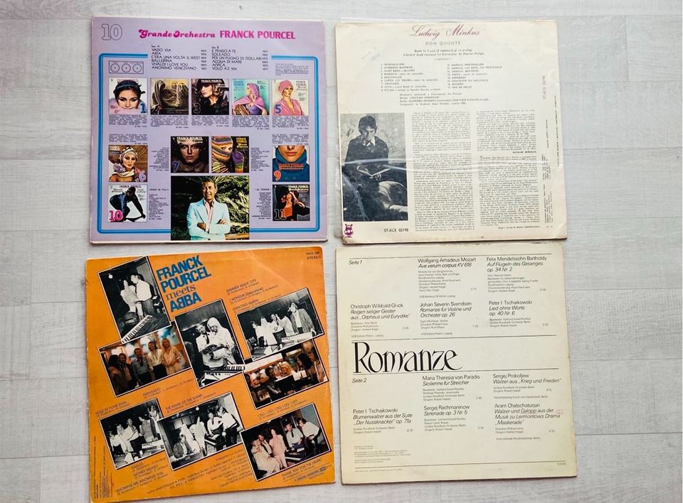Schallplatten Vinyl Frank Pourcel Don Quijote Romanze Cipollino in Rust