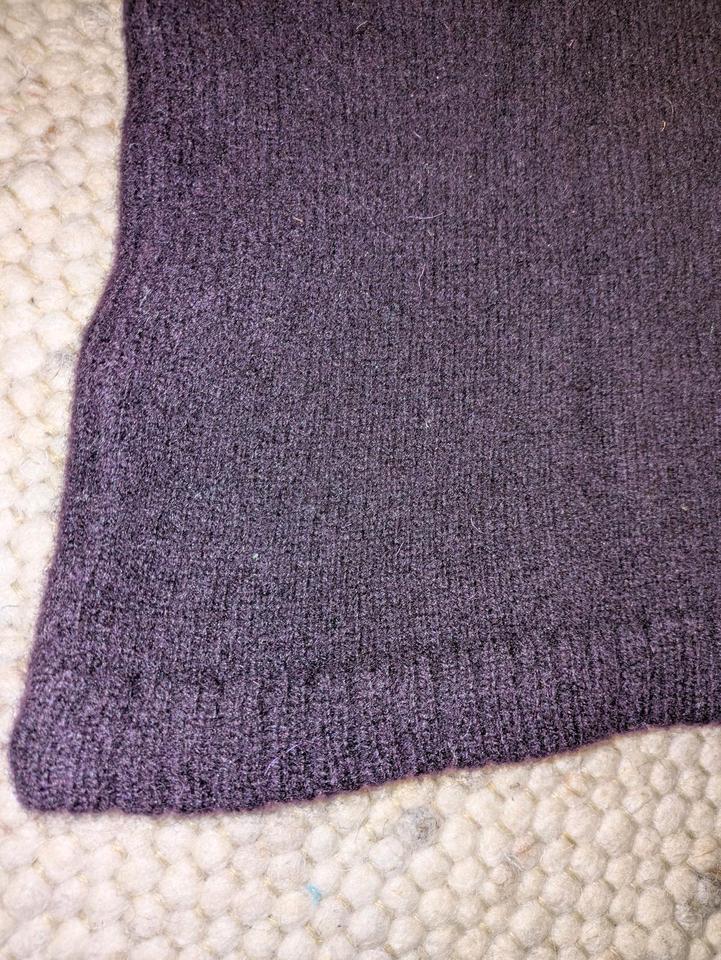 Pollunder, Weste aus 100% Merinowolle, unisex, Gr. M/L, Aubergine in Burgschwalbach