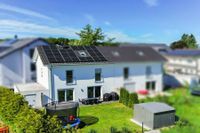 Feldrandlage mit unverbautem Blick: Vollunterkellerte DHH mit Fußbodenheizung, PV-Anlage und Garage Bayern - Forstinning Vorschau