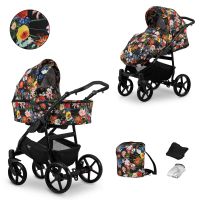 Kunert Mata 2-in-1 Kinderwagen Blumen schwarz Sportaufsatz NEU Niedersachsen - Braunschweig Vorschau