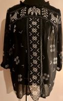 Hingucker Bluse schwarz mit Fransen und Muster Maison Scotch Berlin - Steglitz Vorschau