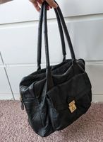 Pieces Leder Satchel Bag Tasche Echtleder schwarz Vintage Dresden - Innere Altstadt Vorschau