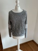 Laurel Sweatshirt mit Glitzer  Grau -Silber   Größe 38 Bayern - Mittenwald Vorschau