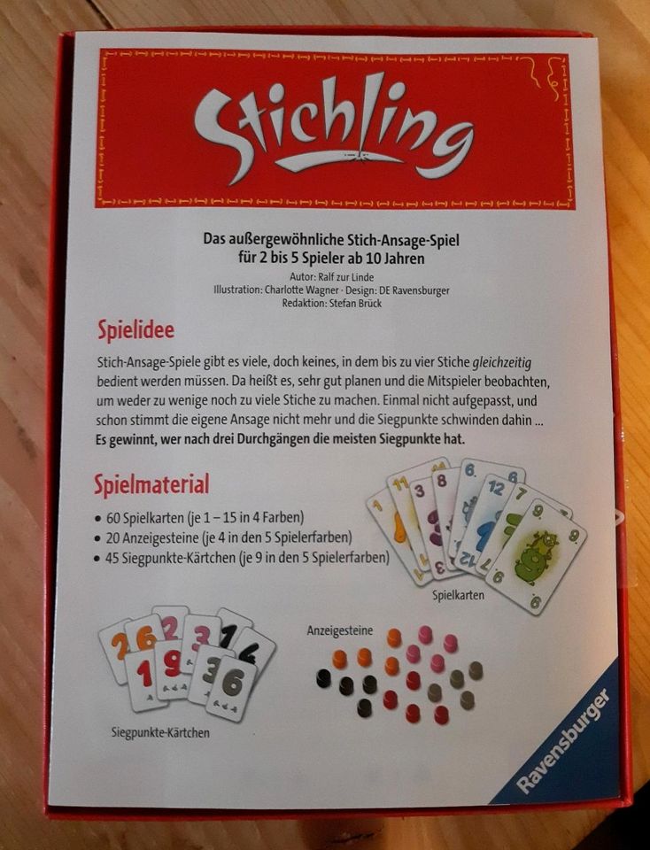 Spiel Stichling, Ravensburger, neu/verpackt, ab 10 in Kallmünz