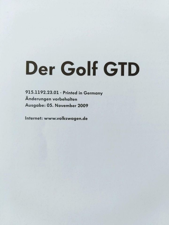 VW Golf GTD VI Typ 5K1 MJ 2010 NEU 170 PS CBBB CFGB DSG WOB H Z L in Heimsheim