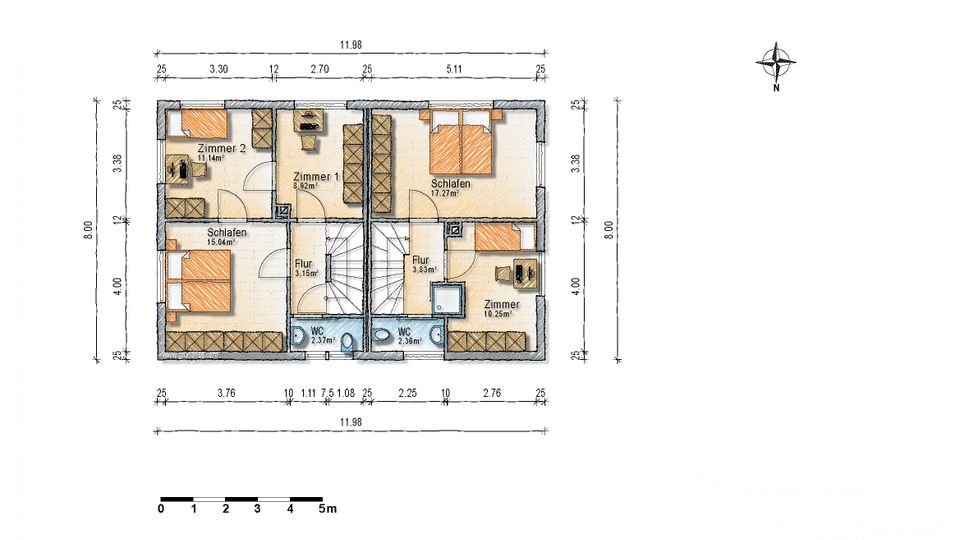 Esslingen-Zell /// ab Juni 2024 frei!, 2 DHH, 3 Carports, 1 Grundstück in Esslingen