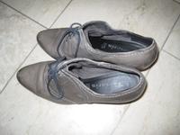 Tamaris Größe 39 grau Schuhe Absatz Schnürschuh Damen Hessen - Hüttenberg Vorschau