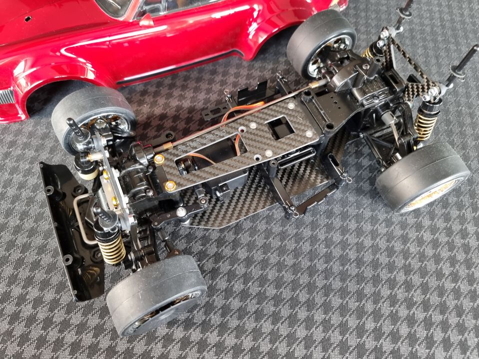 Upgrade Kit aus Carbon für Tamiya RSR 934 Turbo TA02-SW Chassis in Krefeld