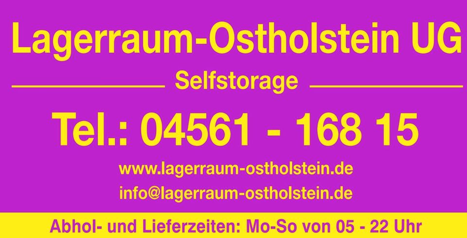 Lagerräume Selfstorage in Neustadt in Holstein