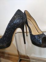 Jimmy Choo Glitzer Peeptoes Plateau 39 High Heels Bayern - Sondheim v.d.Rhön Vorschau