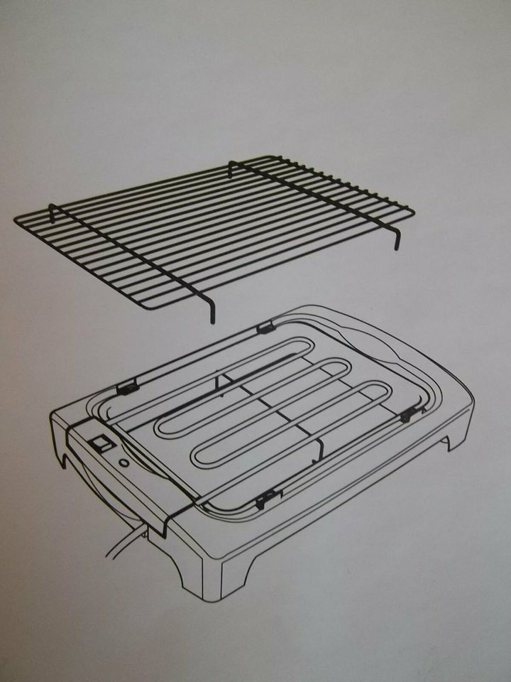 Neuer Tischgrill mit Füßen Barbeceu Elektrogrill Originalverpackt in Sinzheim